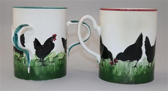 A Wemyss loving cup and a similar mug